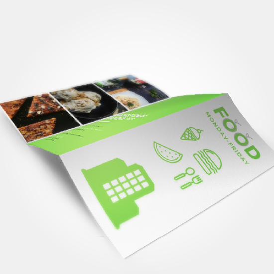 Cheap A4 to DL folded leaflets Printing