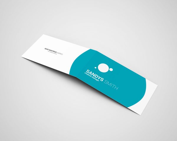 Folded Business Card