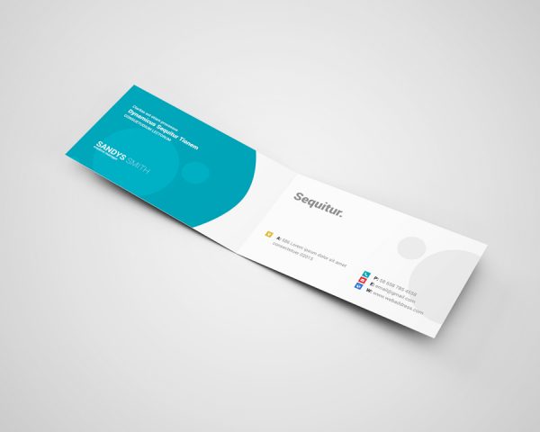 Folded Business Card