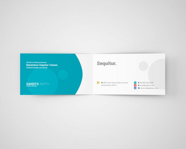 Folded Business Card