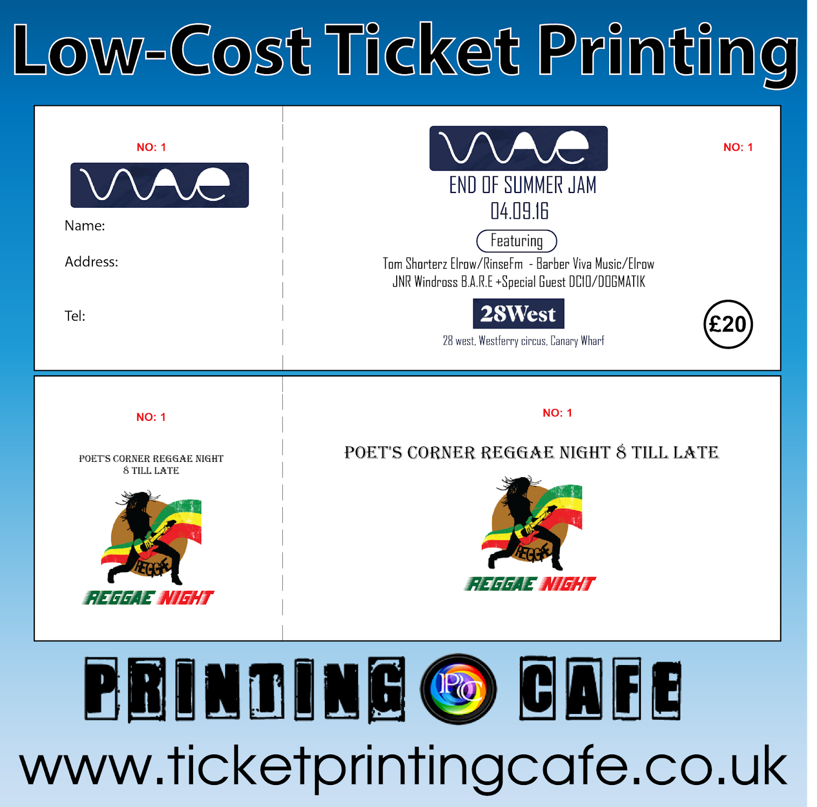 Cheap Ticket Printing