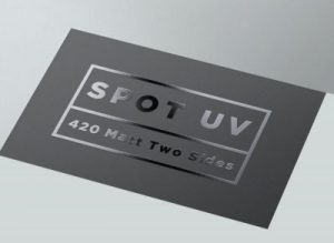 spot uv business card