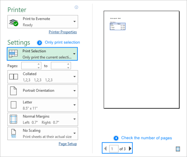 How to print an excel spreadsheet?