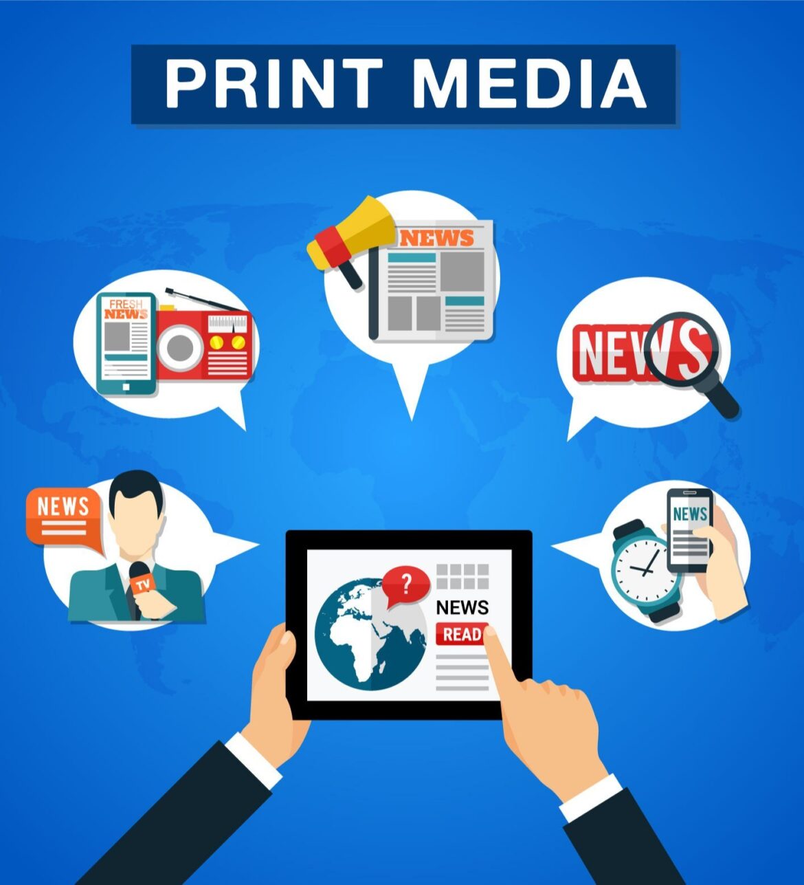 What is print media?