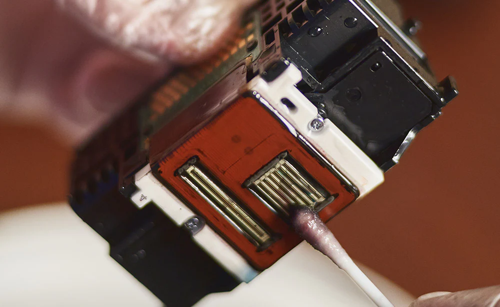 how to clean printer heads hp